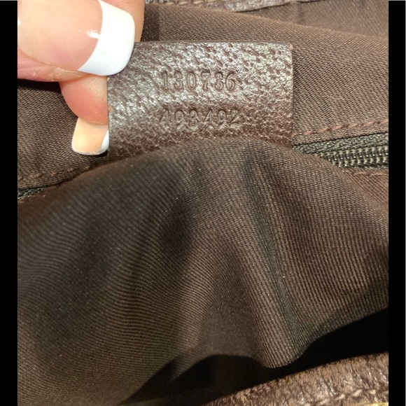 GREAT CONDITION! Authentic Gucci Abbey GG Monogram Shoulder Bag Tote  #4.1v - Picture 12 of 16